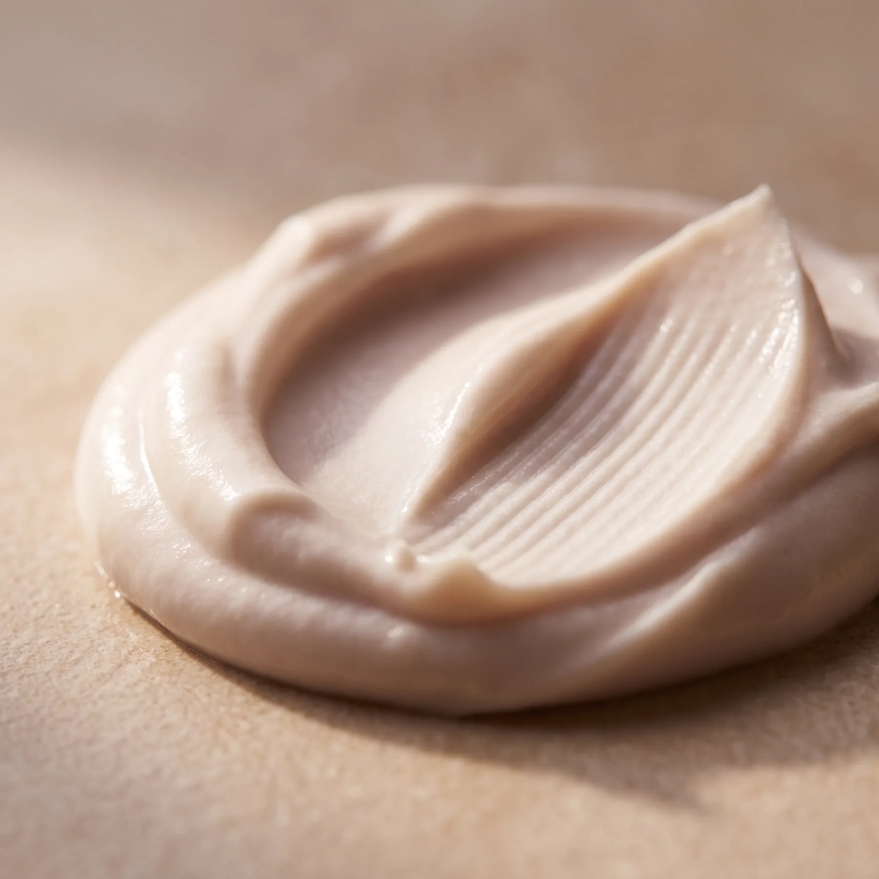 VEIL 02 texture — a dense, cushioning barrier cream